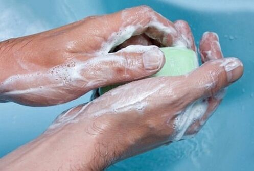 wash your hands to prevent parasite infection